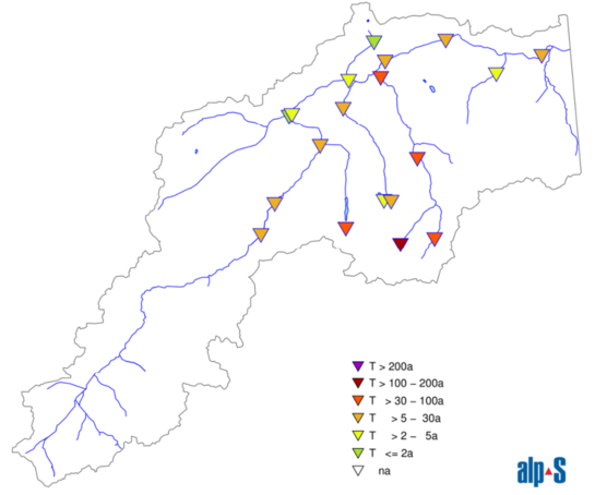 Flood events in the Tyrolean uplands