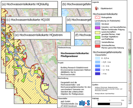 Hochwasserrisikoanalyse im Kontext der BREEAM-Bestandszertifizierung